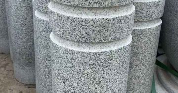 安庆 芝麻白花岗岩挡车柱、隔离柱多少钱