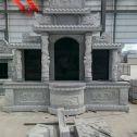 安庆 芝麻灰高档墓碑，土墓，可定制