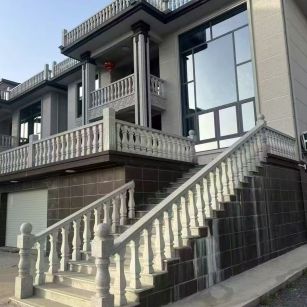 安庆 芝麻白别墅阳台栏杆，楼梯栏杆