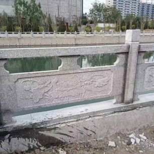 安庆 芙蓉白大花桥梁、河道，石材栏杆、围栏、护栏