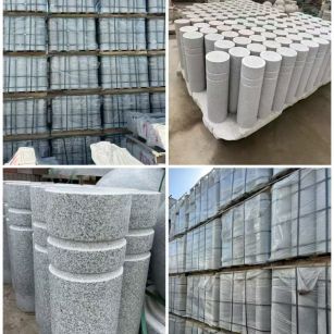 安庆 芝麻白花岗岩挡车柱、隔离柱多少钱