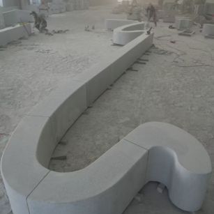 安庆 花岗岩整石坐凳拼装