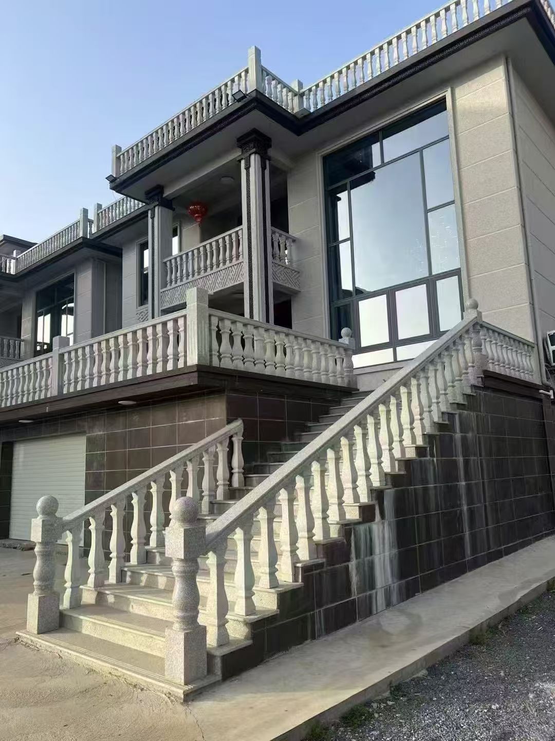 安庆 芝麻白别墅阳台栏杆，楼梯栏杆