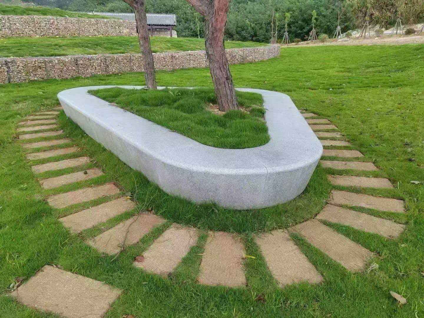 安庆 芝麻白光面整石坐凳