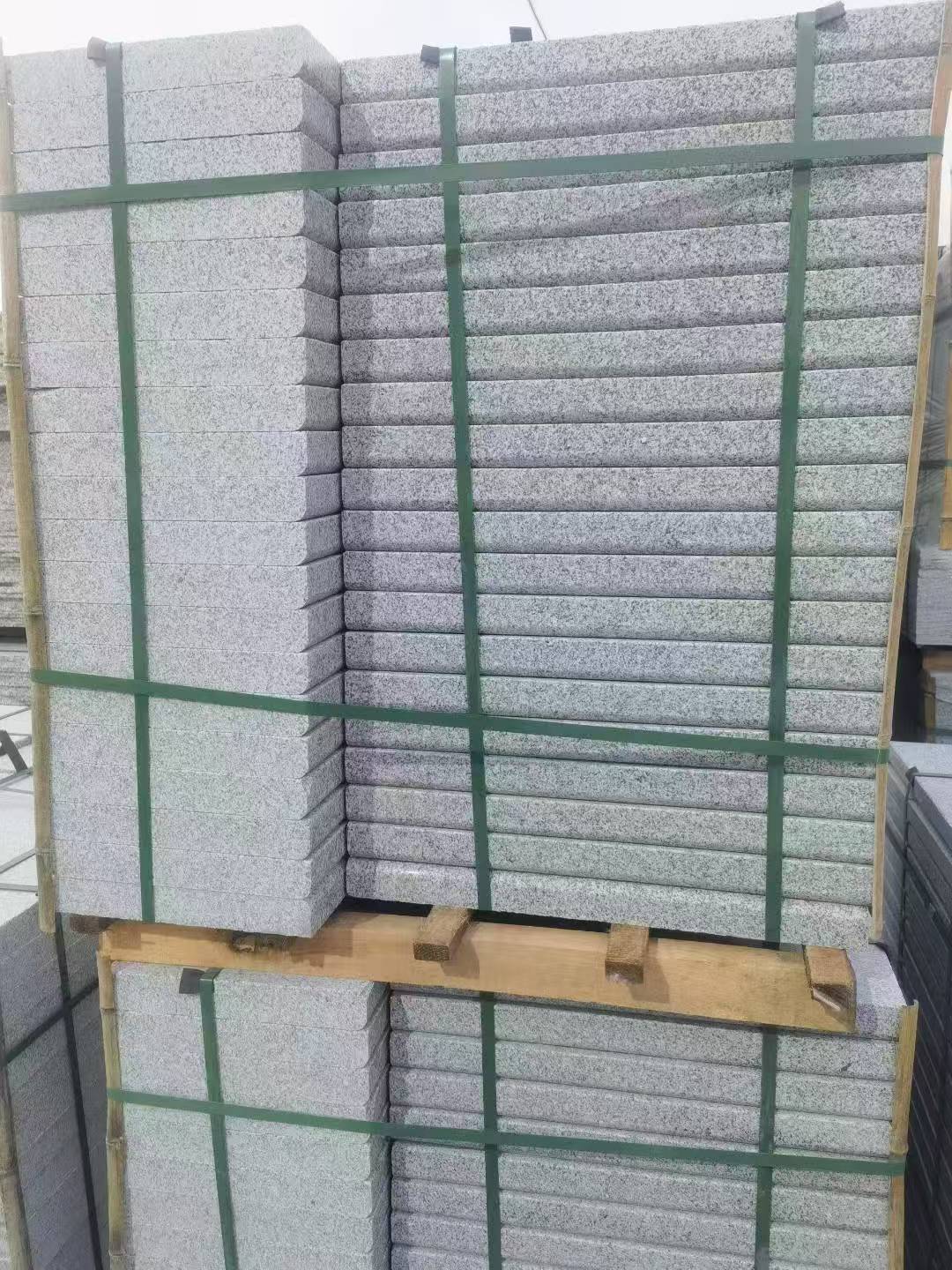 安庆 5公分芝麻白，倒斜角，室外楼梯踏步